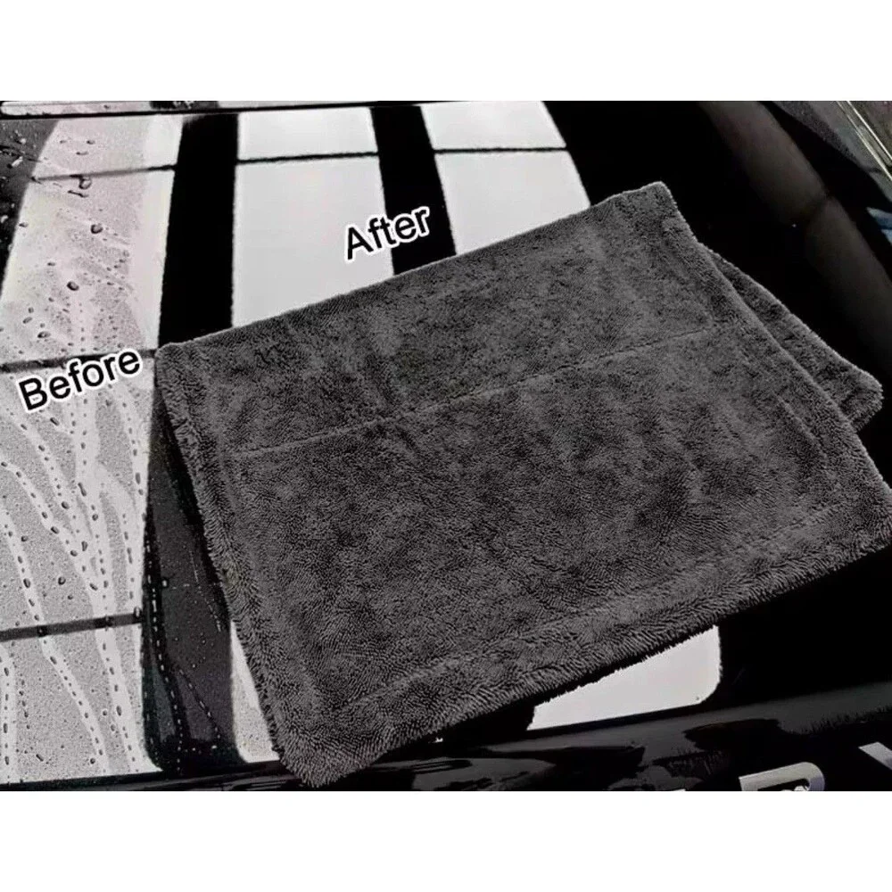 Twisted Loop Car Drying Micro Fiber Towel 1600GSM 40*60
